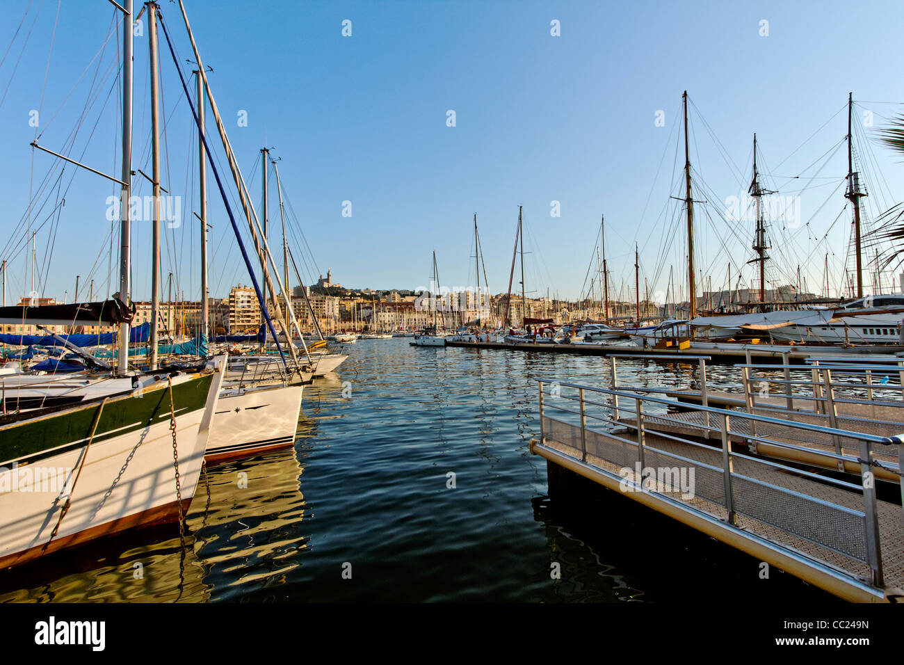 The Old Harbour, Vieux Port, Marseille, Marseilles, Provence-Alpes-Côte d'Azur, France, Europe Stock Photo