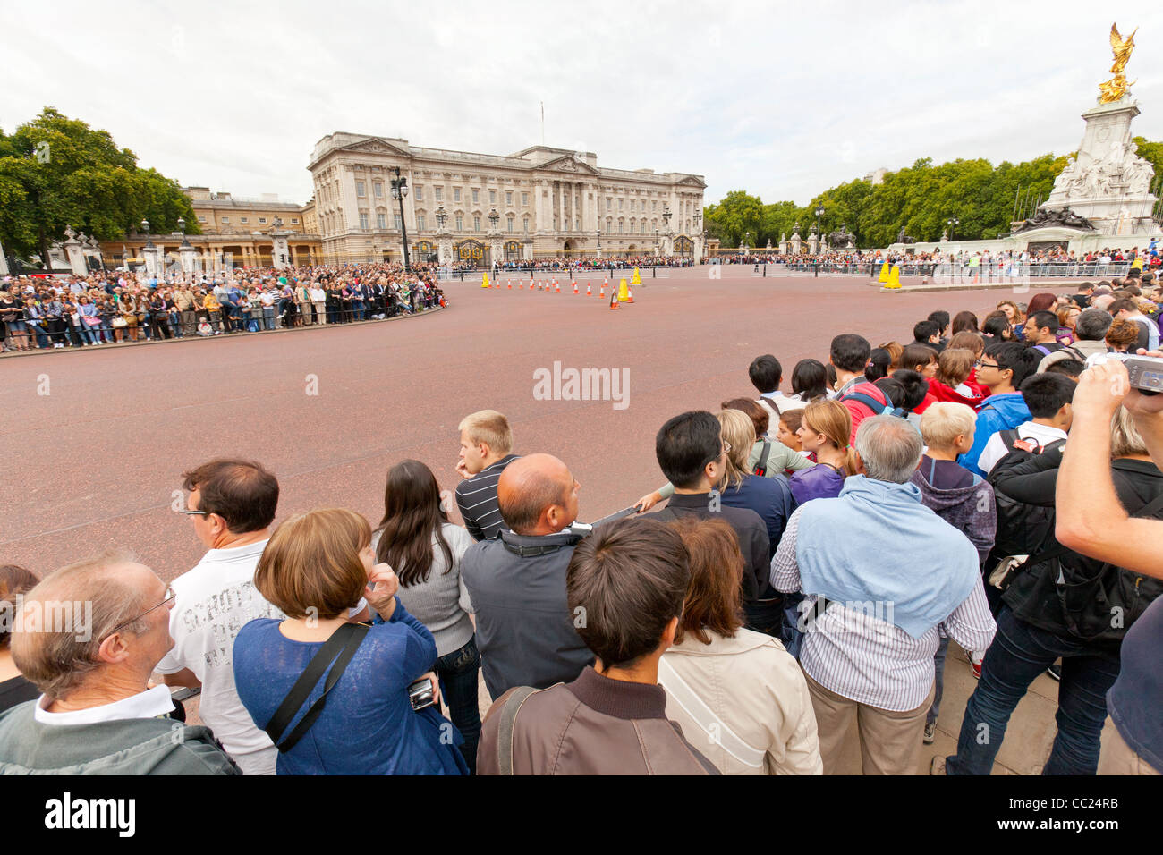 The Changing of the Guard at Buckingham Palace, London, England. Stock Photo