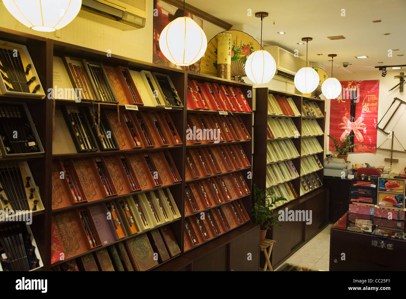 Chopsticks shop in Chinatown, Singapore Stock Photo Alamy