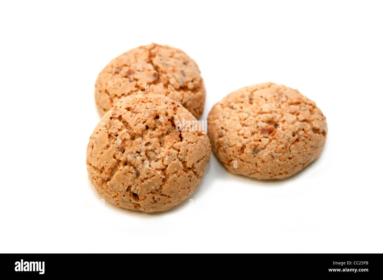 few sweet delicious cookies on white background Stock Photo