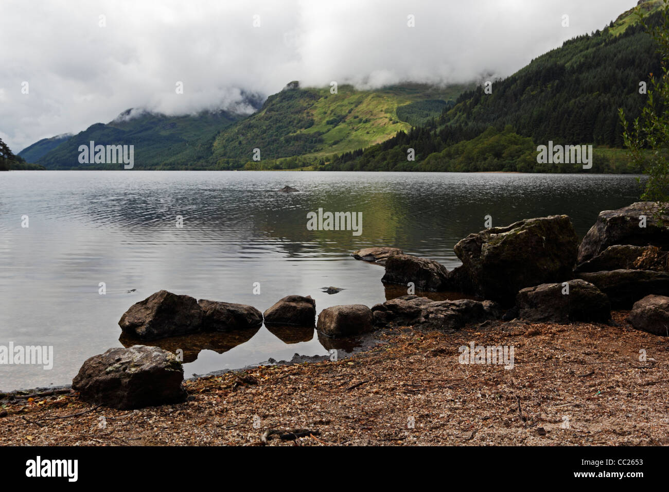 Loch Eck in the Argyll Forest Park, Argyl and Bute, Scotland. Stock Photo