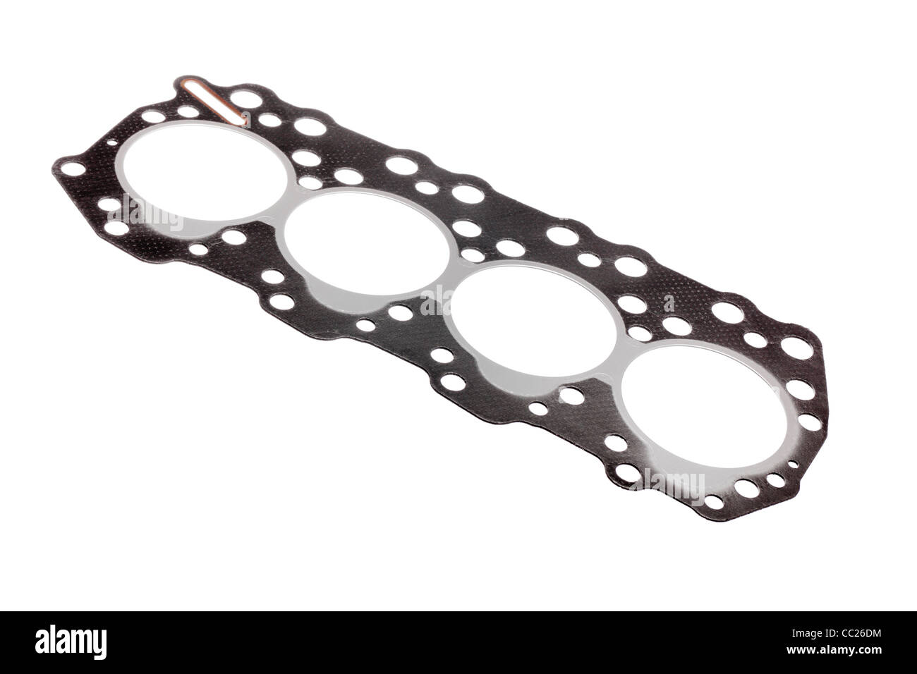 Head Gasket engine part isolated on white Stock Photo Alamy