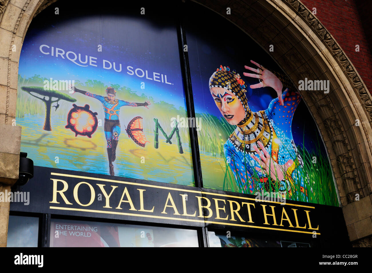 Cirque du Soleil  Totem Advertisement  Billboard, The Royal Albert Hall, Kensington, London, England, UK Stock Photo