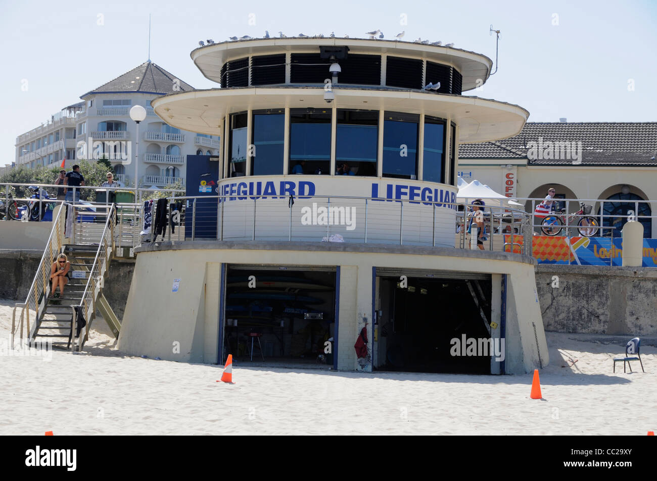 The main Life Guards control centre at Bondi Beach near Sydney, New South Wales, Australia Stock Photo