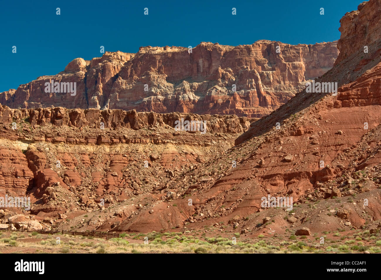Paria Plateau escarpment at Vermilion Cliffs National Monument, Arizona, USA Stock Photo