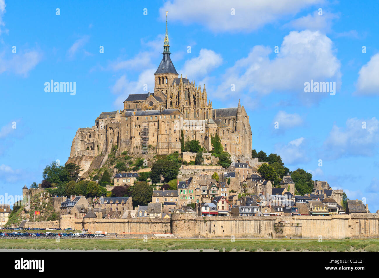 Mont Saint Michel Abbey, Normandy / Brittany, France Stock Photo