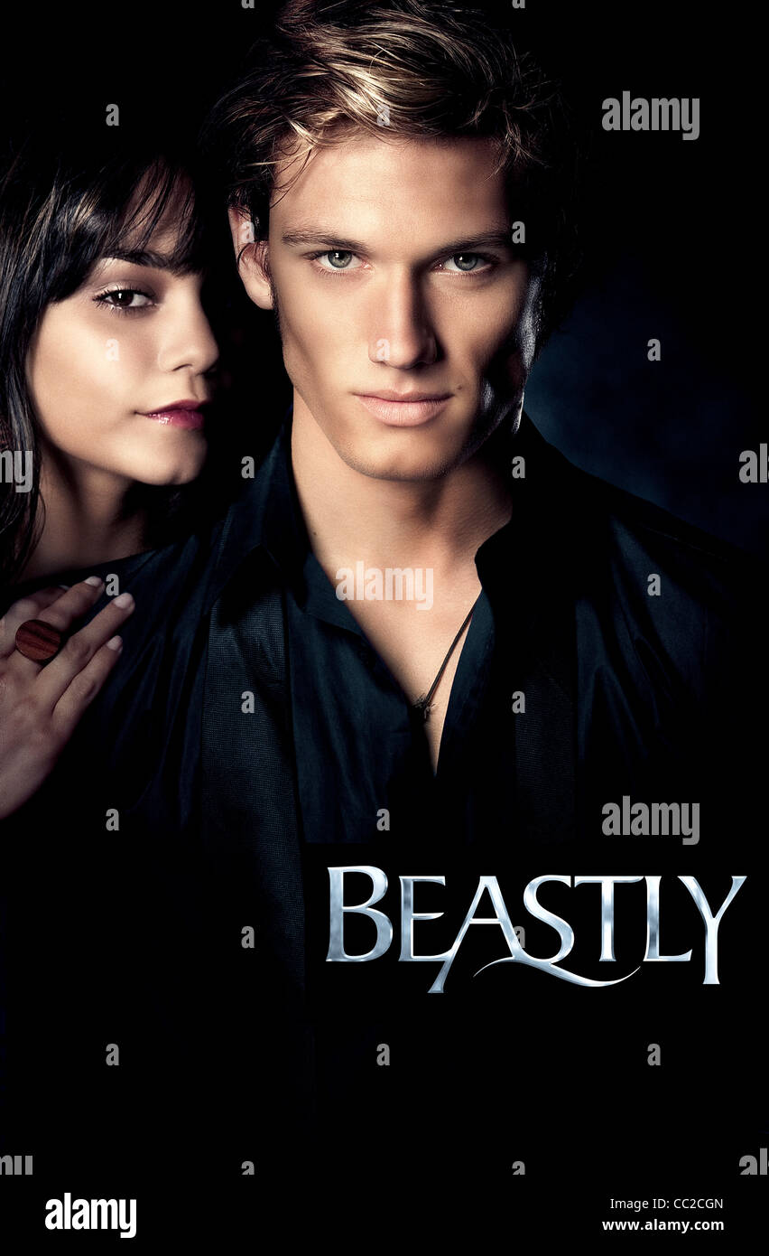 Vanessa Hudgens Alex Pettyfer Poster Beastly 2011 Stock Photo Alamy