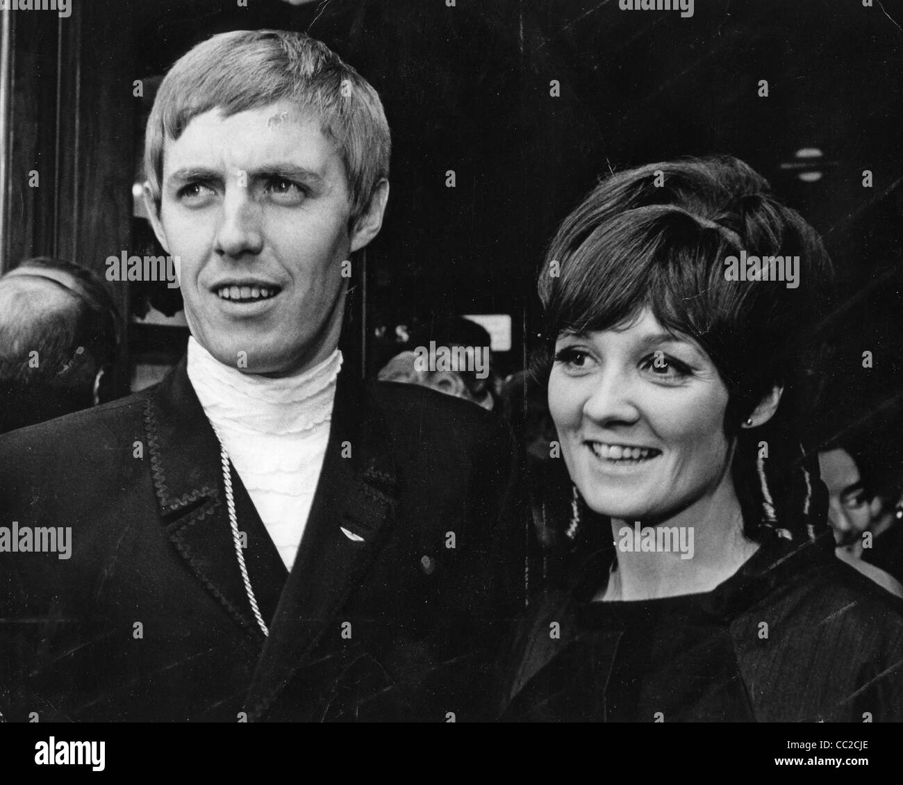 SIMON DEE UK DJ with first wife Beryl Cooper in 1968 Stock Photo - Alamy