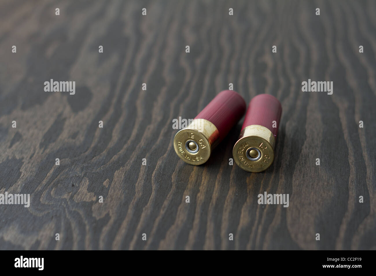 Two shotgun shells Stock Photo Alamy
