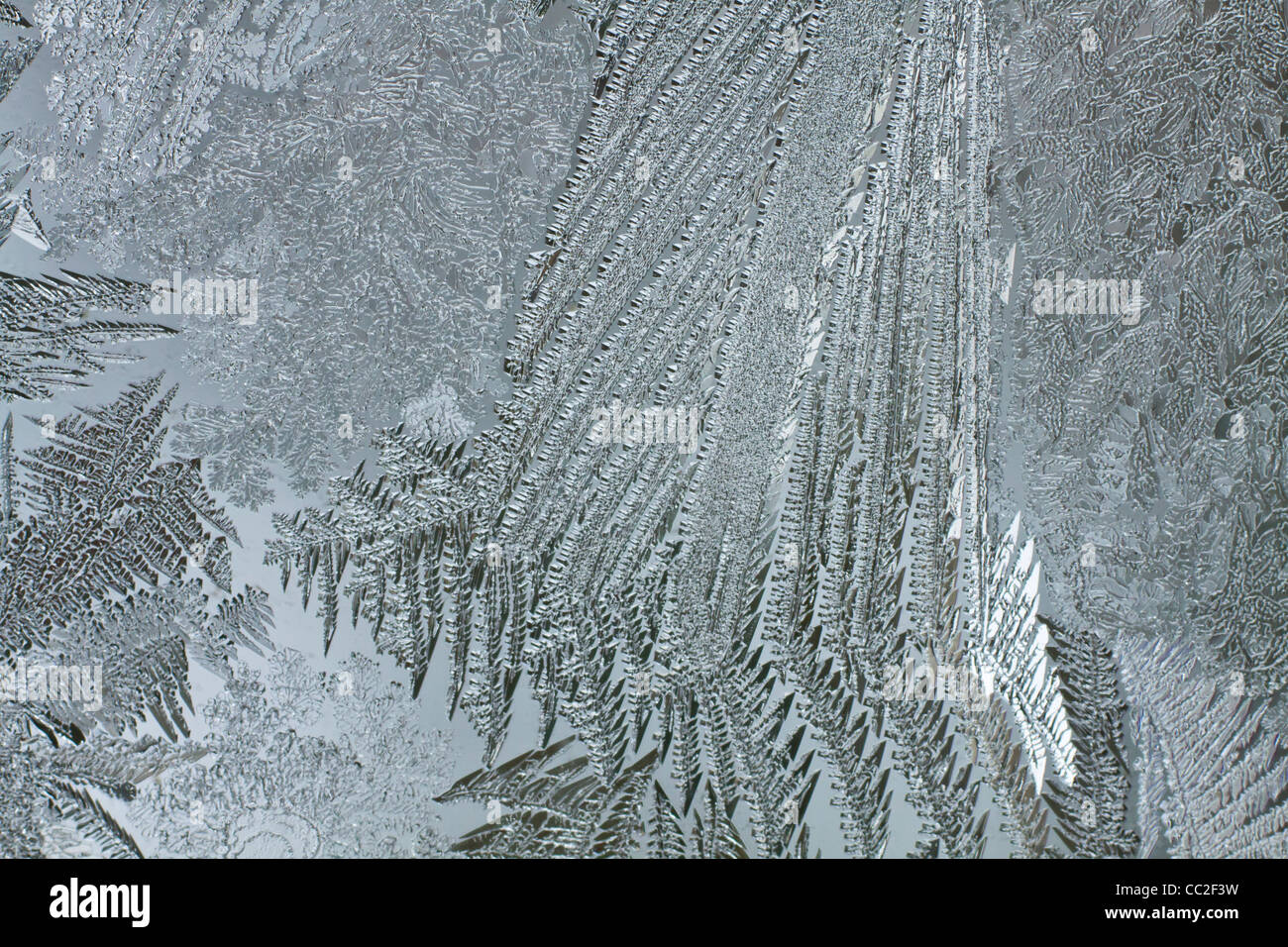 Ice crystals - frost,ice pattern, on a frozen window Stock Photo - Alamy