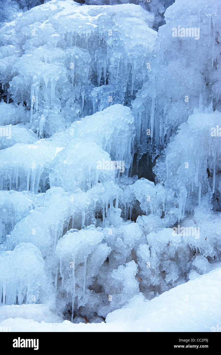 Ice fall background Stock Photo Alamy