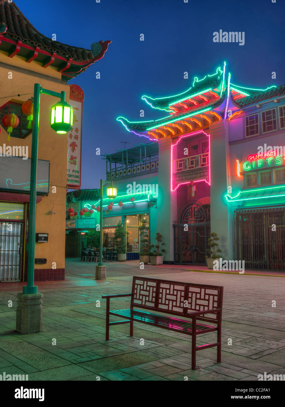 chinatown-at-dusk-los-angeles-stock-photo-alamy