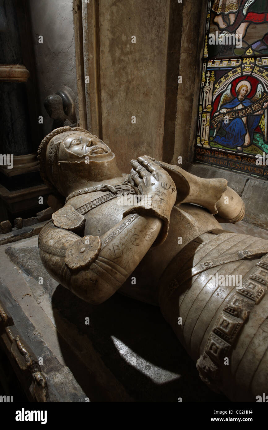 Tomb of John de Roos, Church of St Mary, Bottesford, Leicestershire Stock Photo