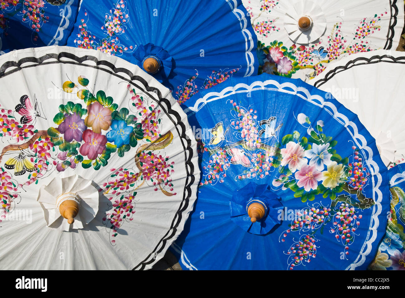 Traditional Thai parasols at Bo Sang, also known as the ‘umbrella
