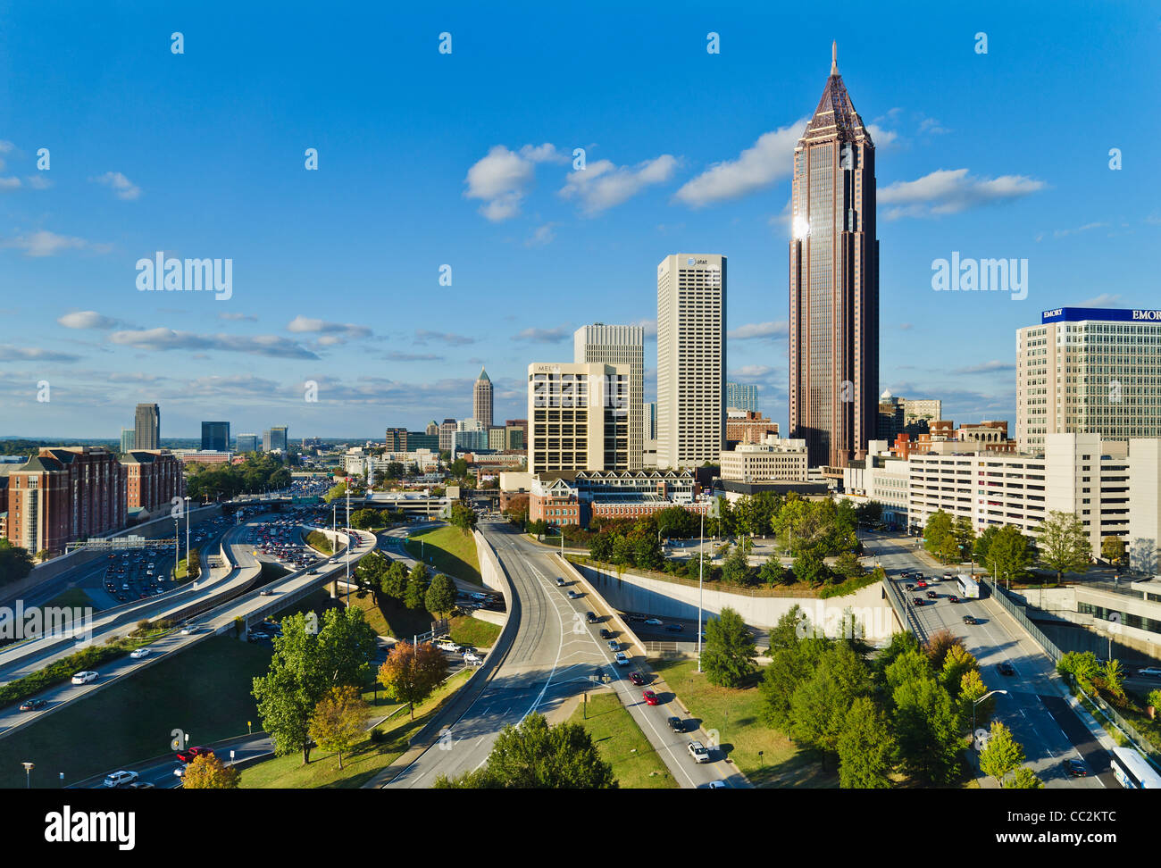 USA, Georgia, Atlanta, View of downtown Stock Photo