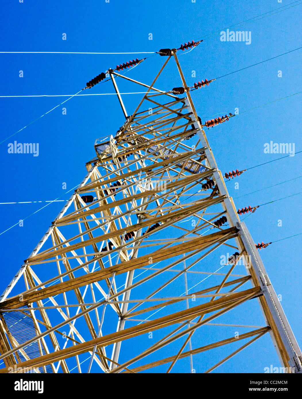 electrical tower Stock Photo