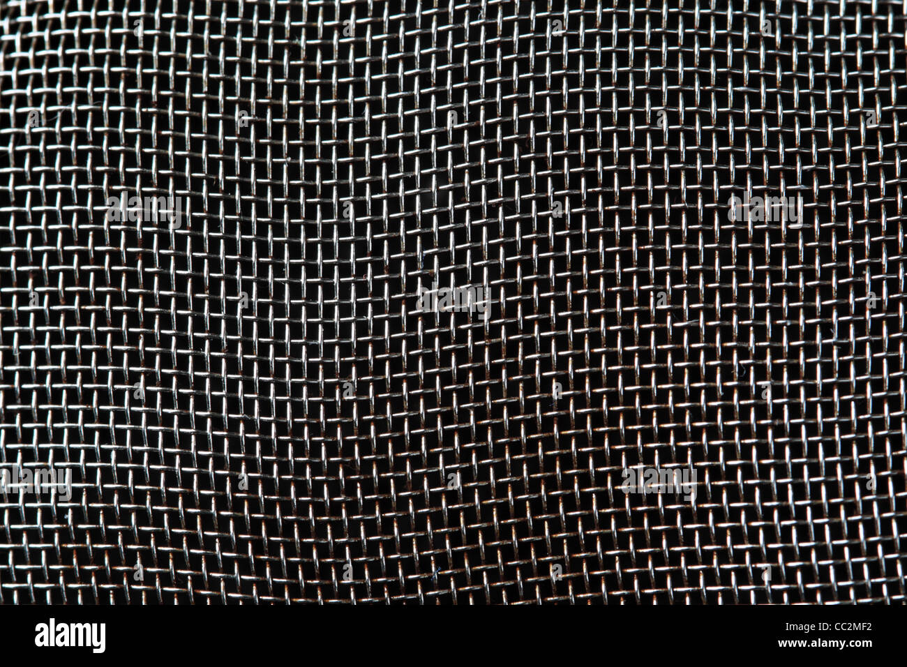 White metal mesh screen texture and seamless background Stock