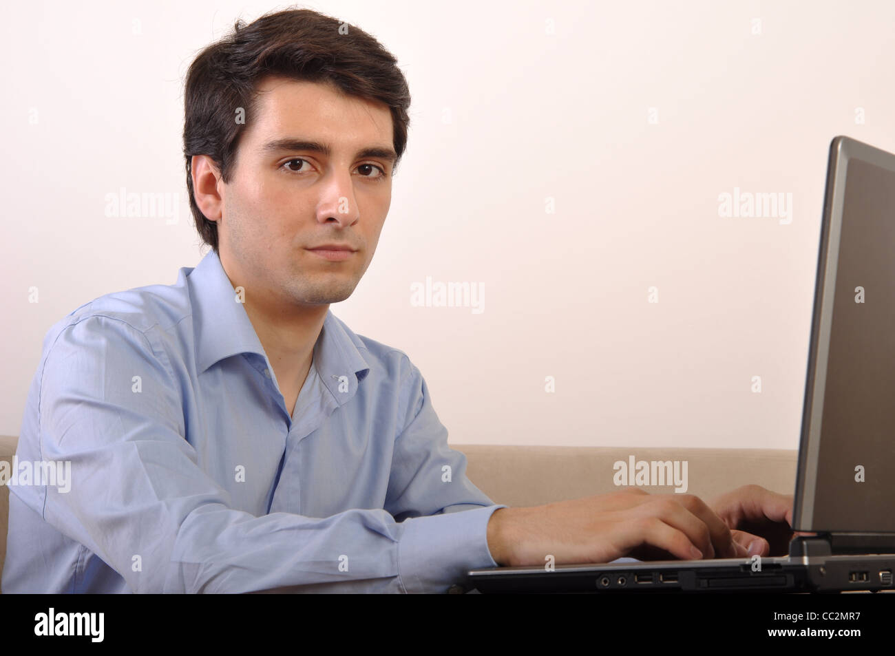 Man surfing the web Stock Photo Alamy