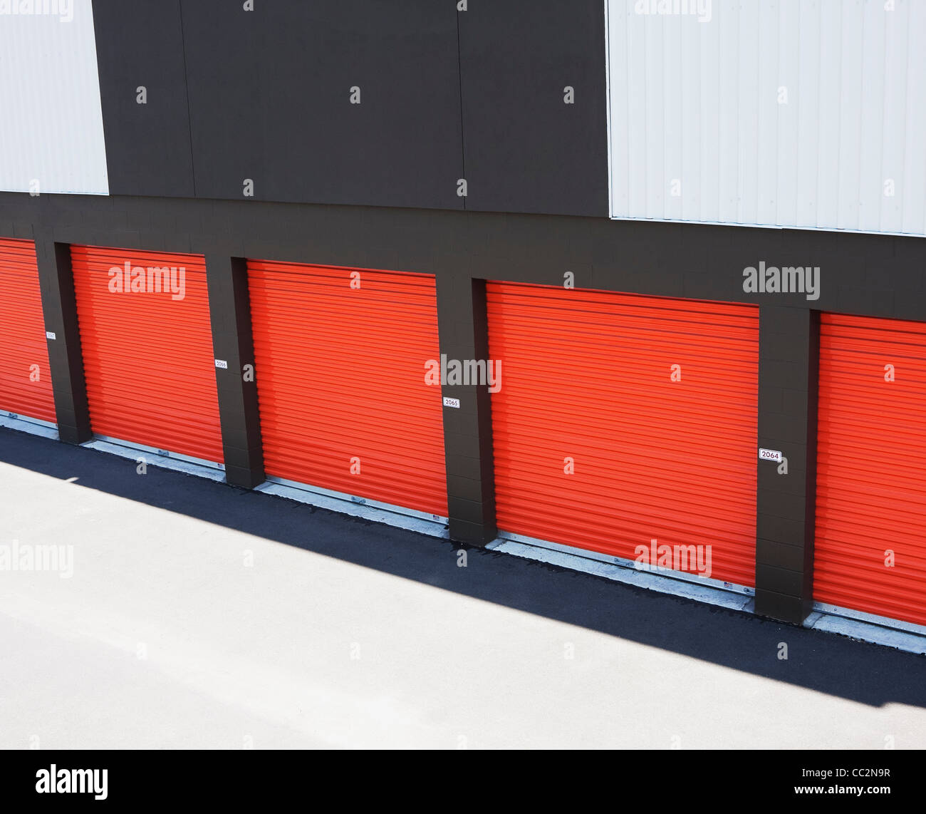 series of units in storage facility Stock Photo Alamy