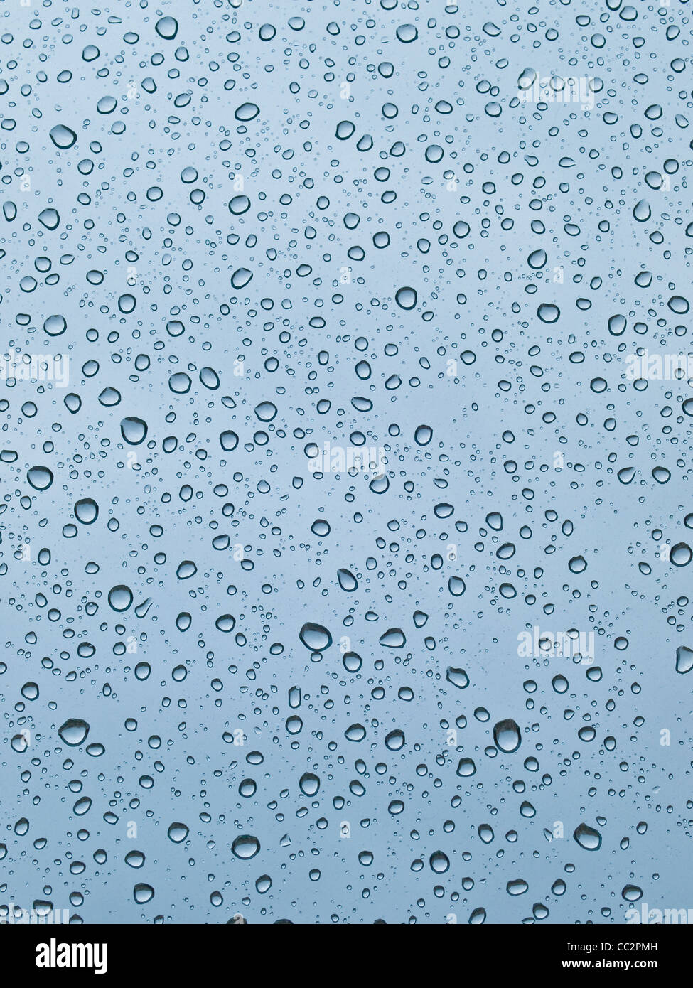 Raindrops on a windowpane Stock Photo