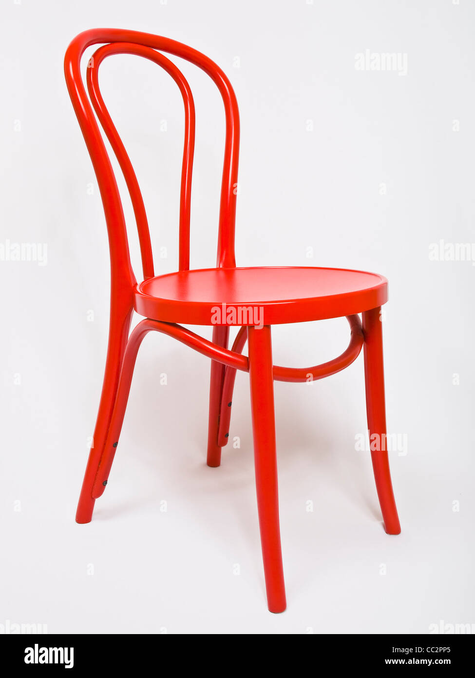 Detail photo of a red chair Stock Photo