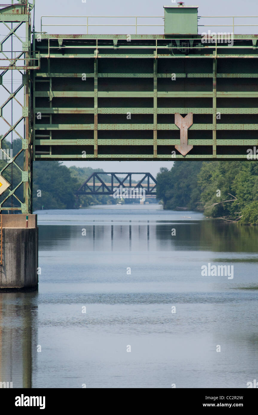 New York state, Erie Canal on the Mohawk river between Little Falls