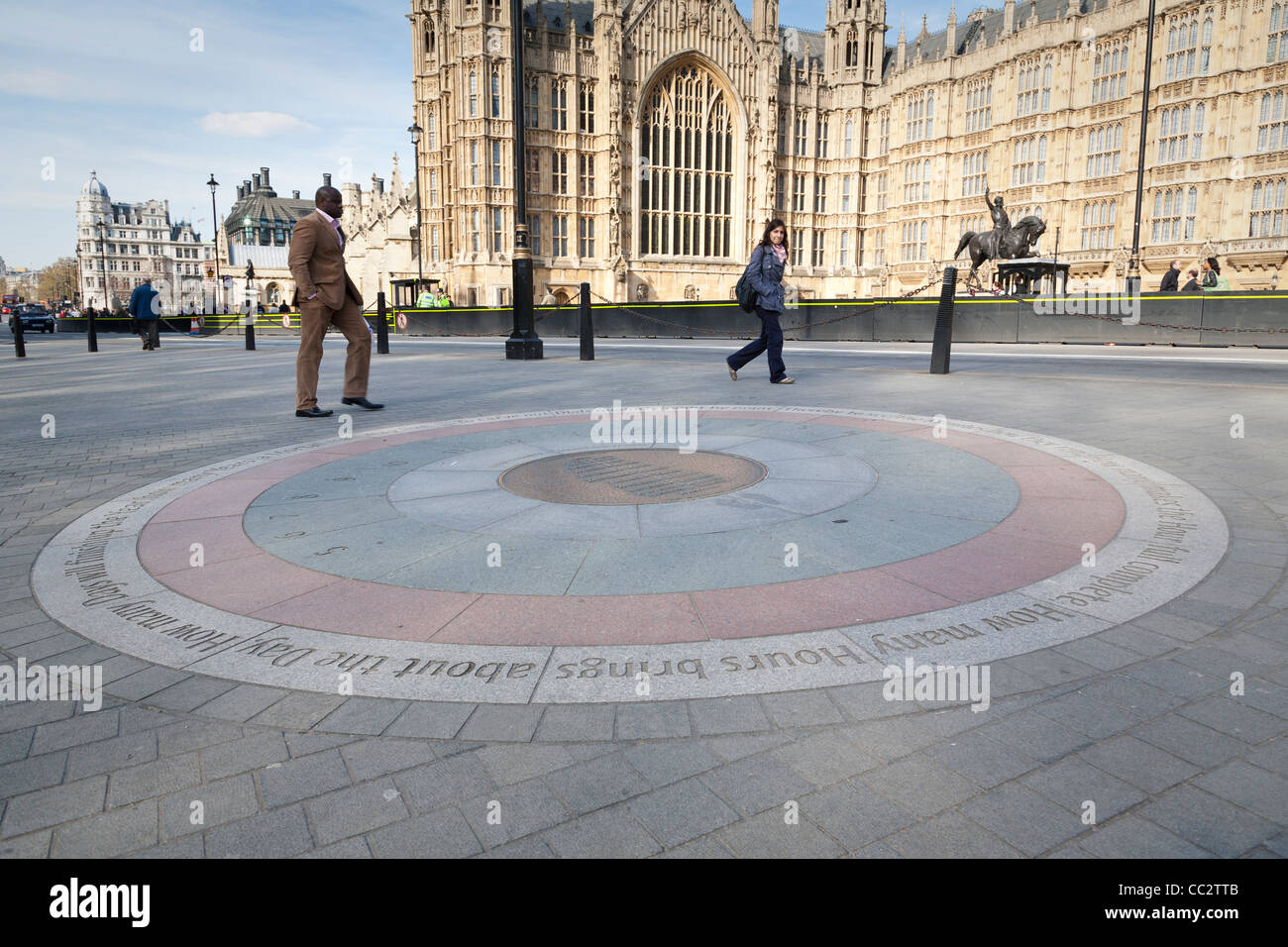 A paved analemmatic (human gnomon) sundial commemorates the 2002 Golden