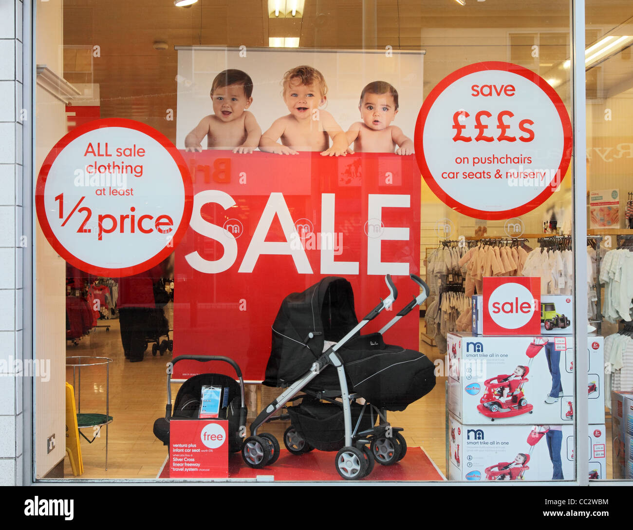 Half price sale Mothercare Sunderland Stock Photo