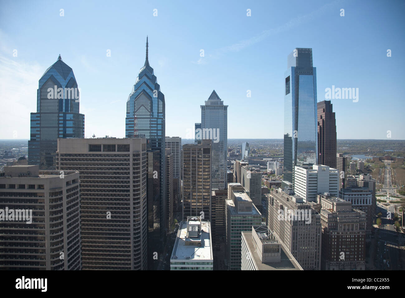 USA, Pennsylvania, Philadelphia, Skyline Stock Photo