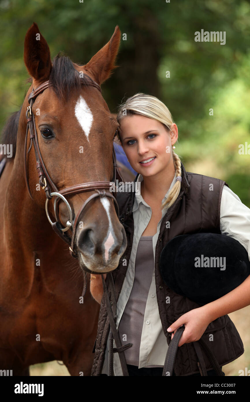 Mustang horse rider hi-res stock photography and images - Alamy