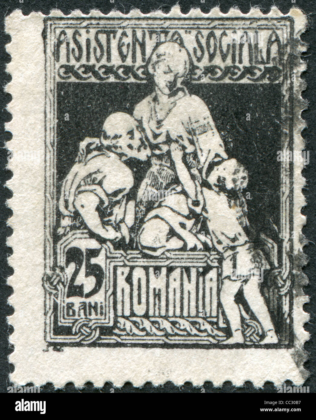 Romania Circa 1921 A Stamp Printed In The Romania Shows The Stock Photo Alamy