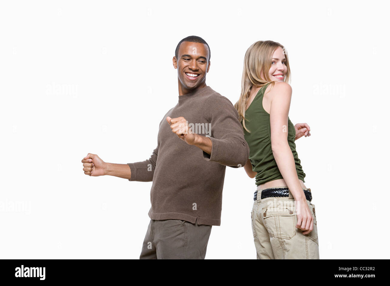 Portrait two cheerful young hi-res stock photography and images - Alamy
