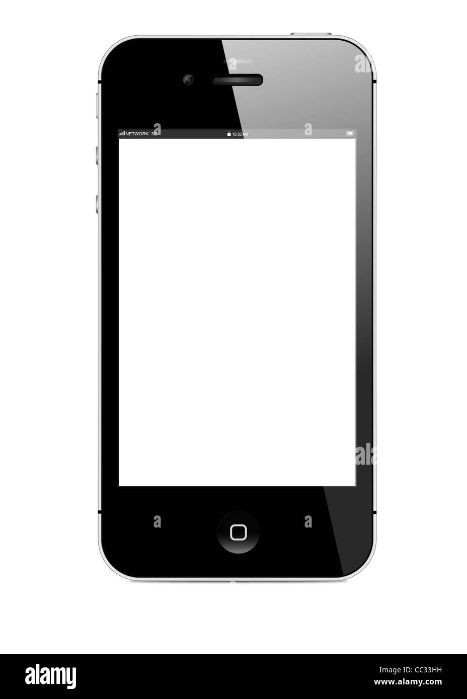 illustration of iPhone 4s, vector format Stock Photo