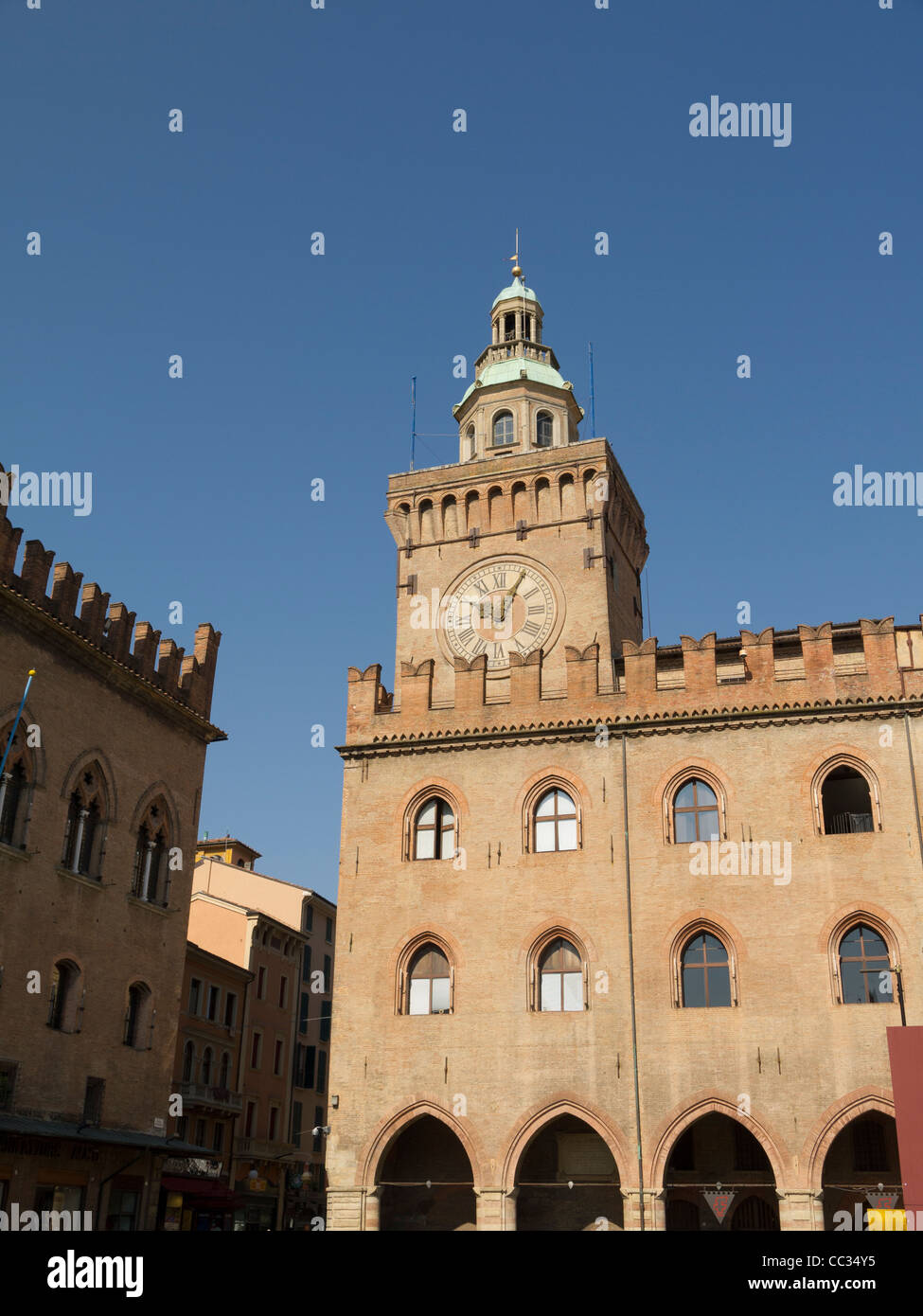 Town Hall in the Beautiful City of Bologna Italy Stock Photo - Alamy