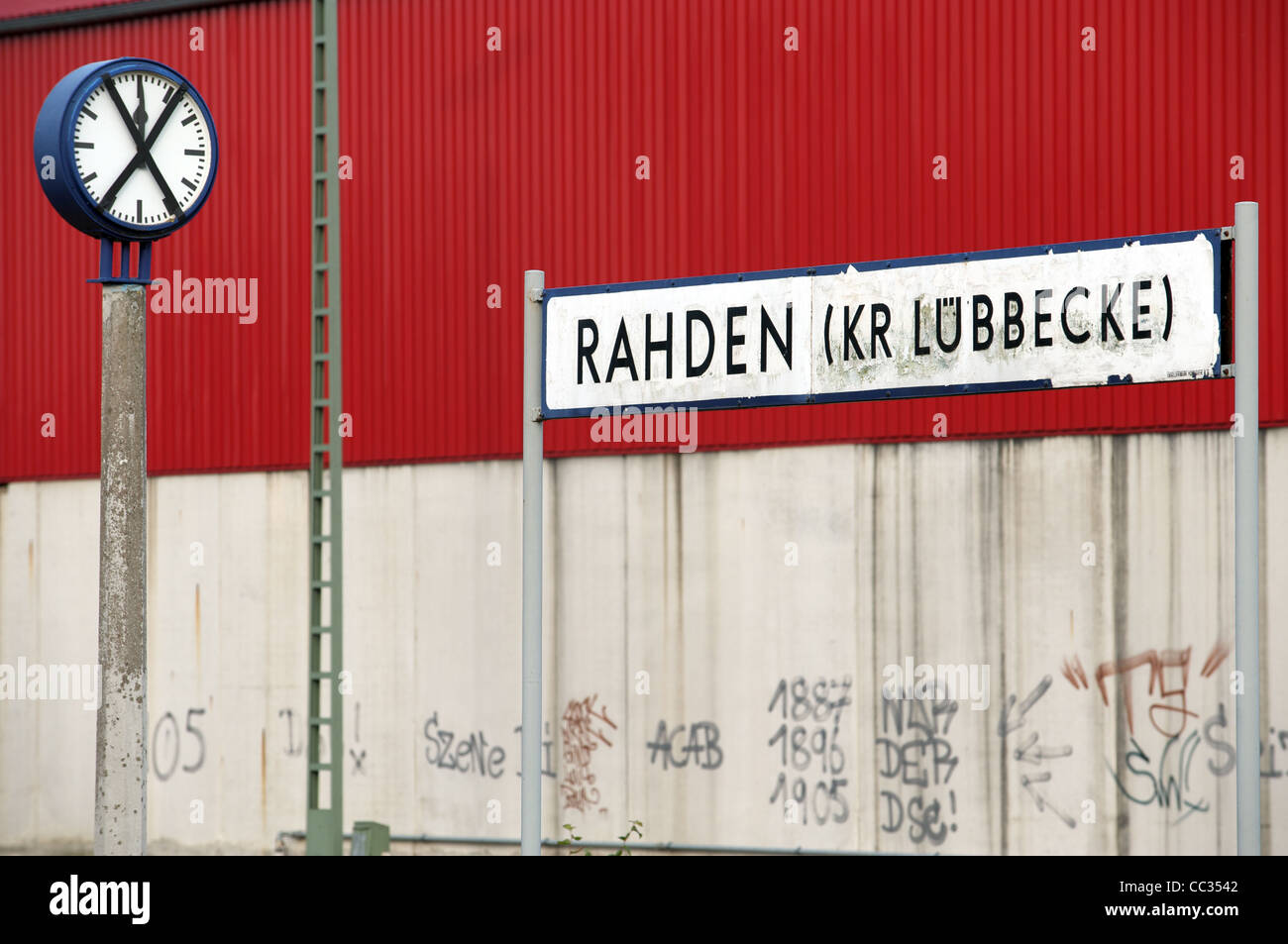 Railway station Germany Stock Photo Alamy