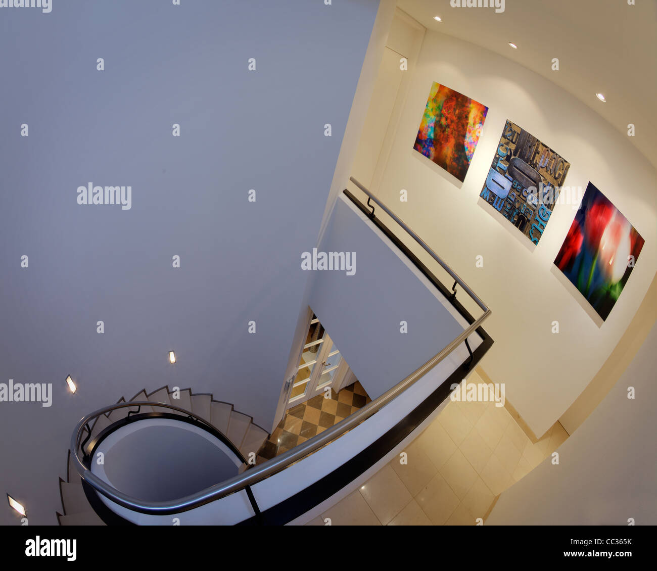 ARCHITECTURE: Private Gallery Display (Germany/Bad Toelz) Stock Photo