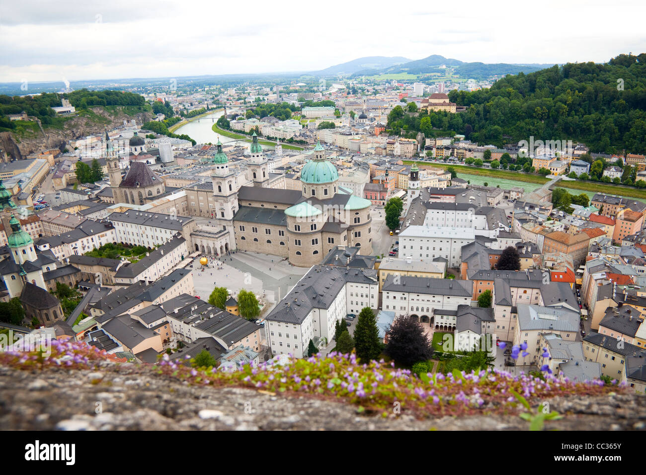 View from Salzburg city , Austria Stock Photo