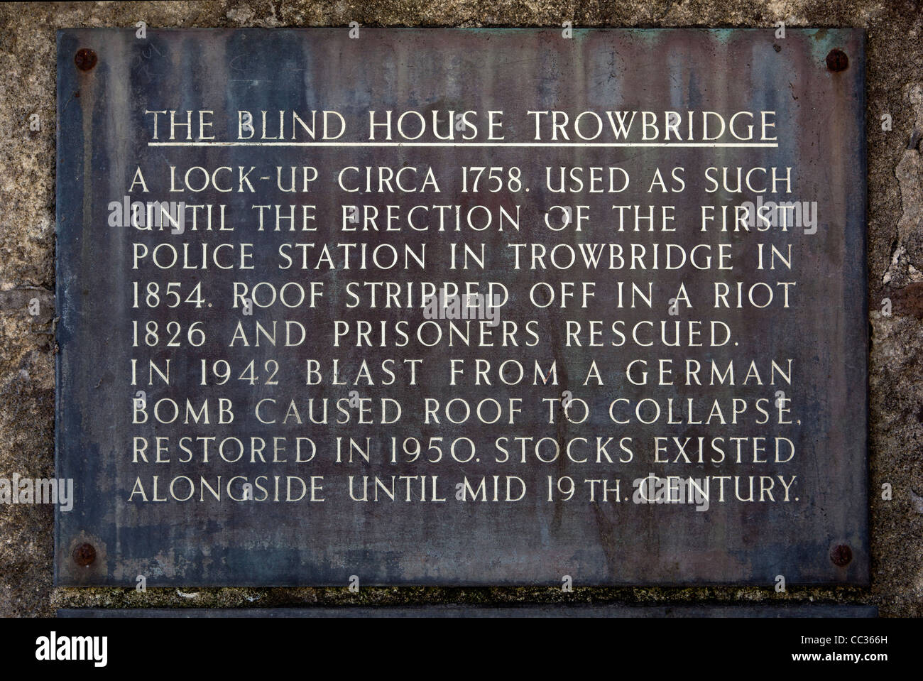 The Blind House or Old Village Lock Up Trowbridge Wiltshire Stock Photo
