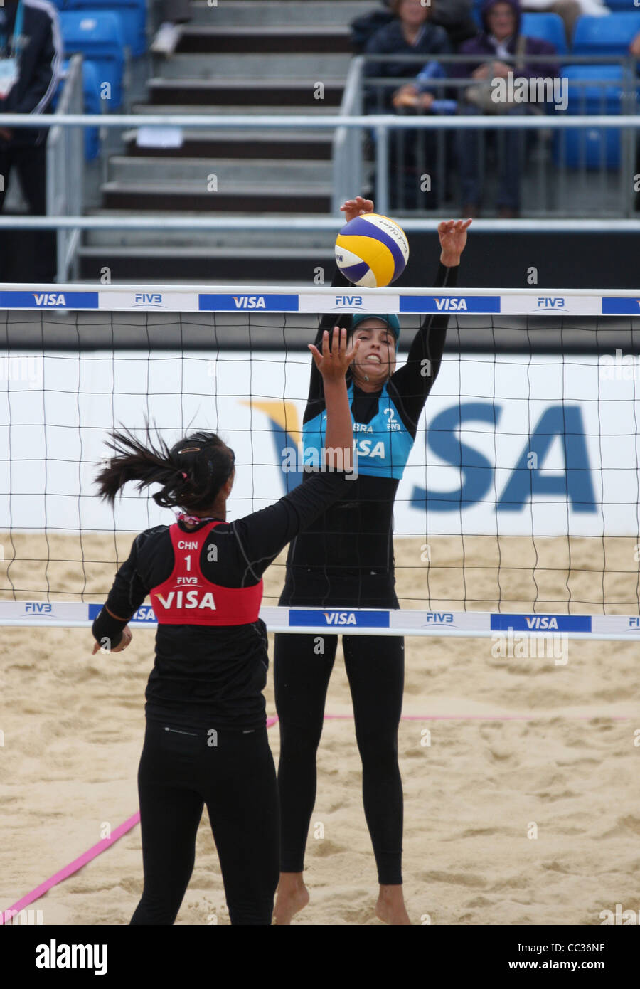 Beach volleyball china hi-res stock photography and images - Alamy