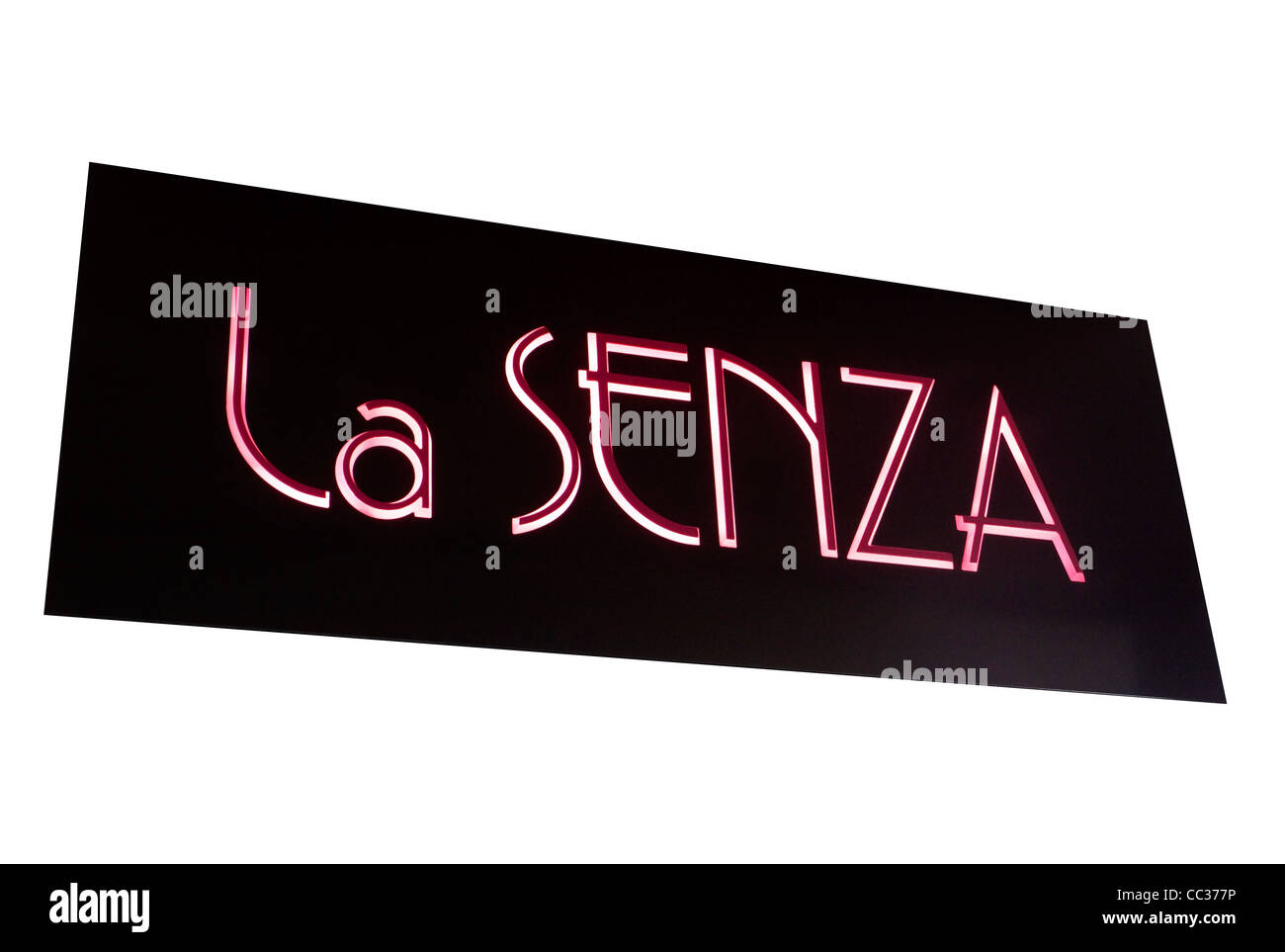 la senza store shop sign cut out Stock Photo