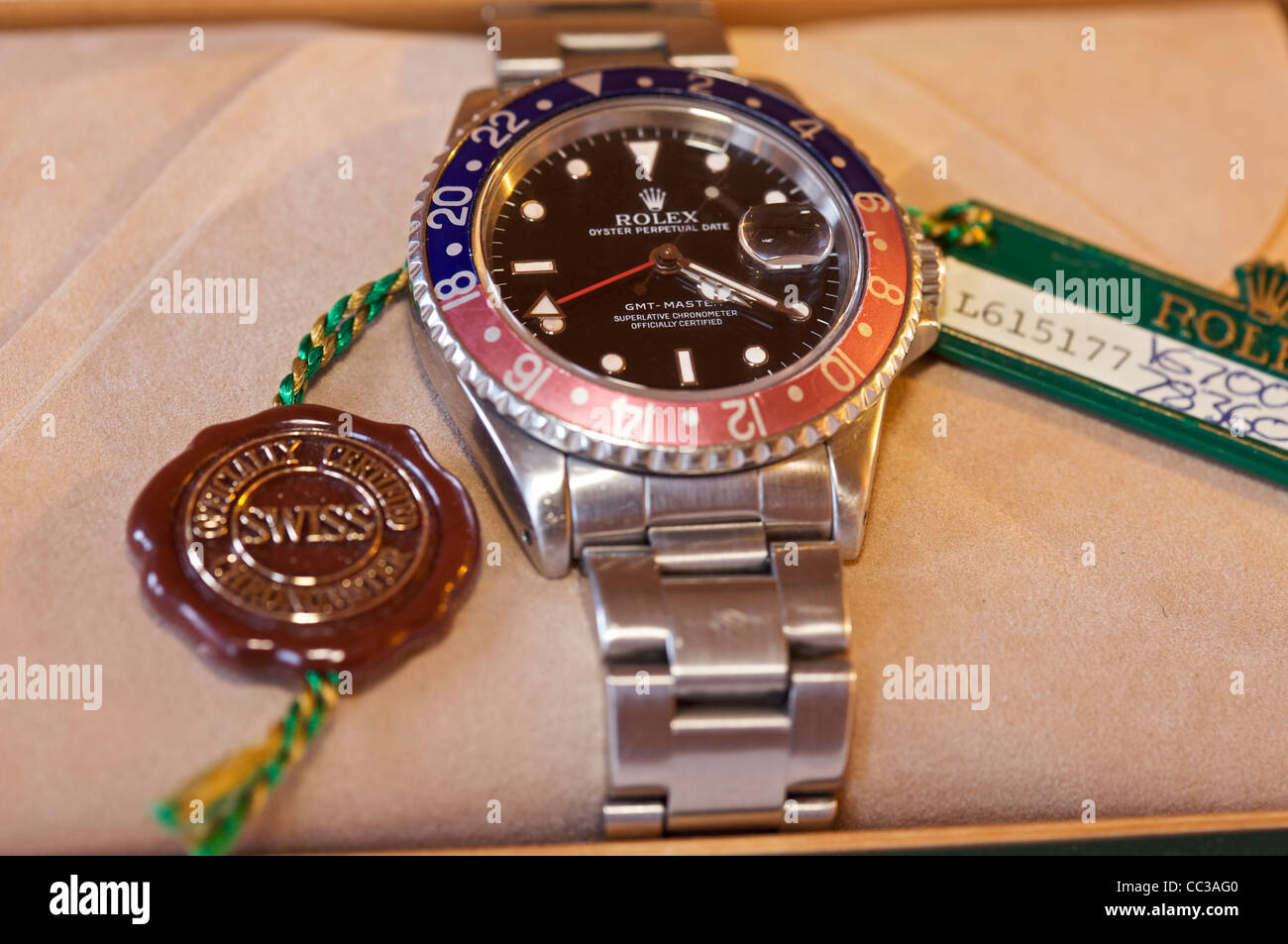 Rolex GMT Master chronograph model 16700 circa.1990 with Pepsi dial Stock  Photo - Alamy