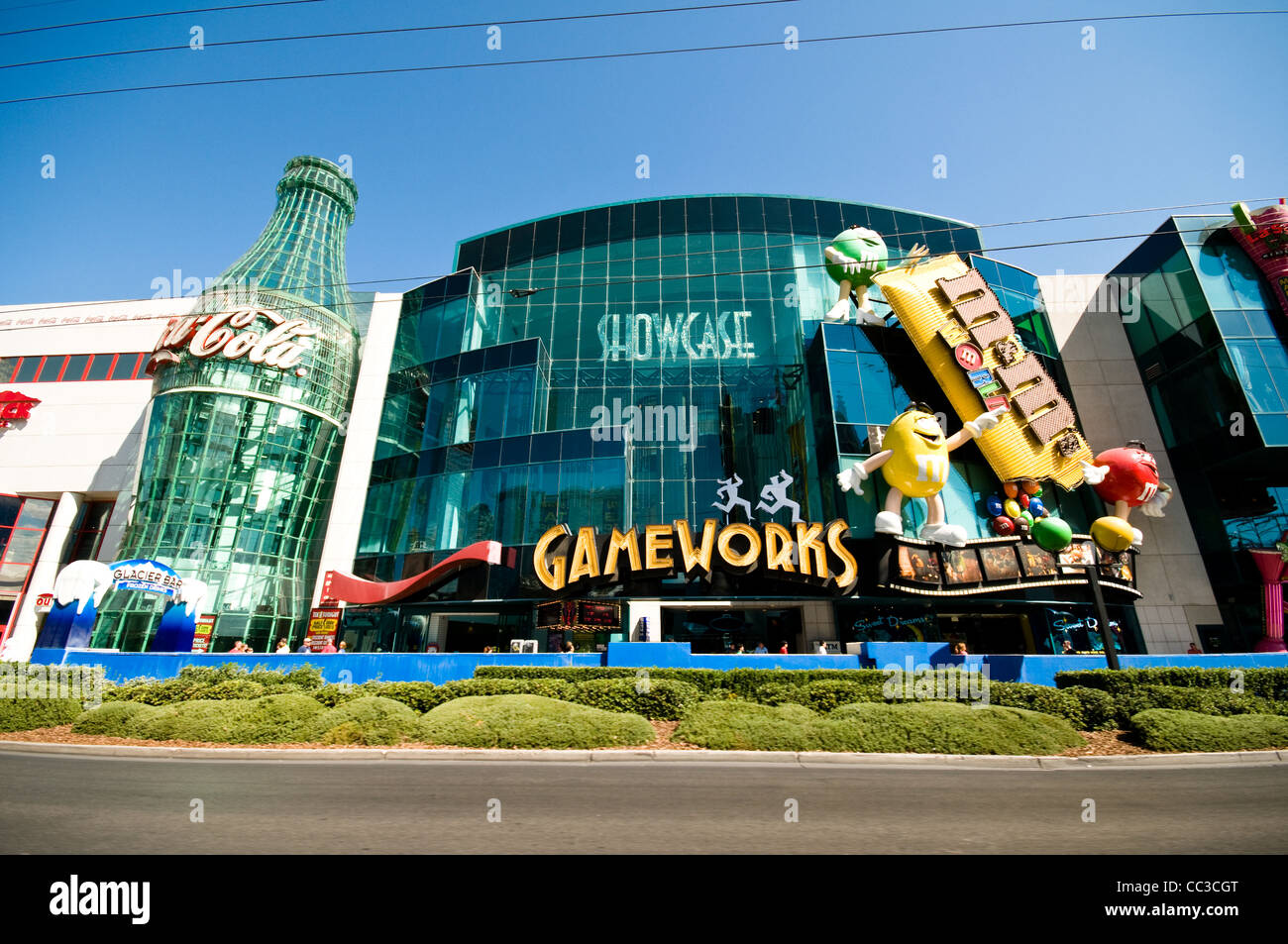 Showcase, Gameworks, and M&M World, Las Vegas Stock Photo Alamy