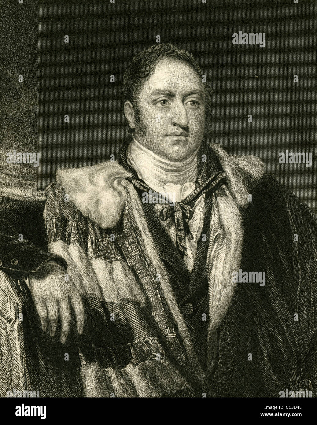 1830 engraving, James Walter Grimston, 1st Earl of Verulam Stock Photo