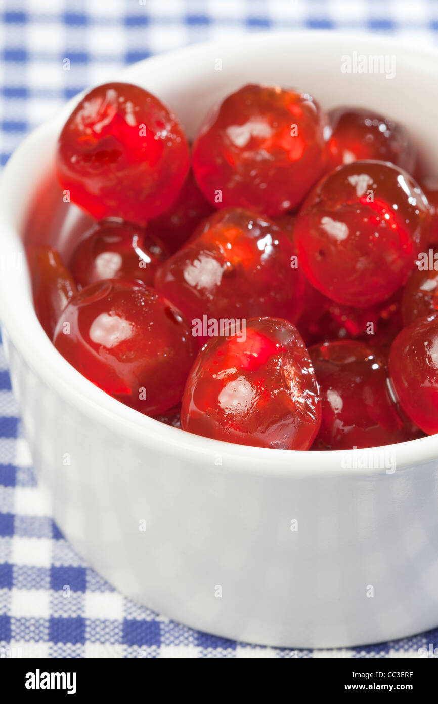 Glace cherries Stock Photo