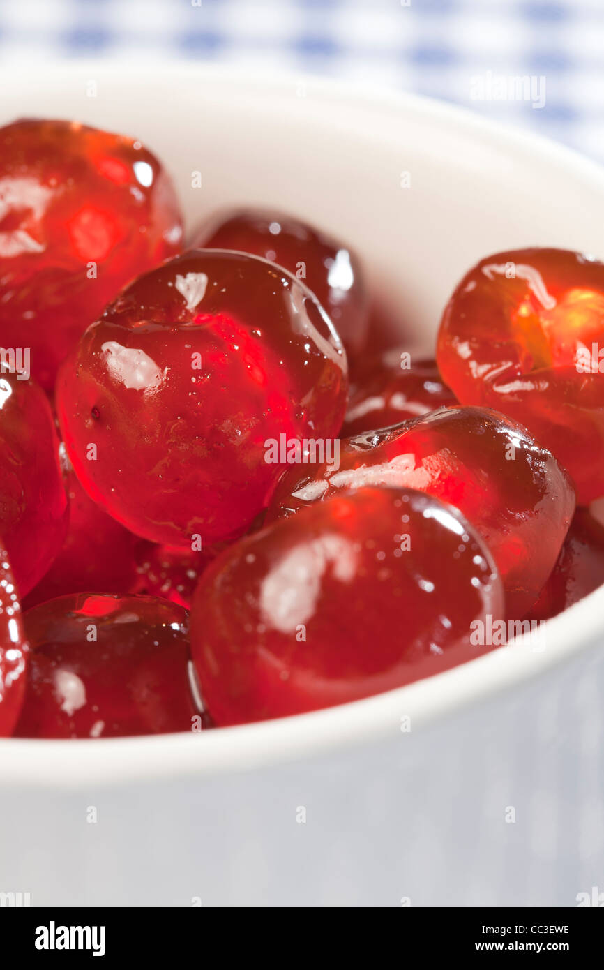 Glace cherries Stock Photo