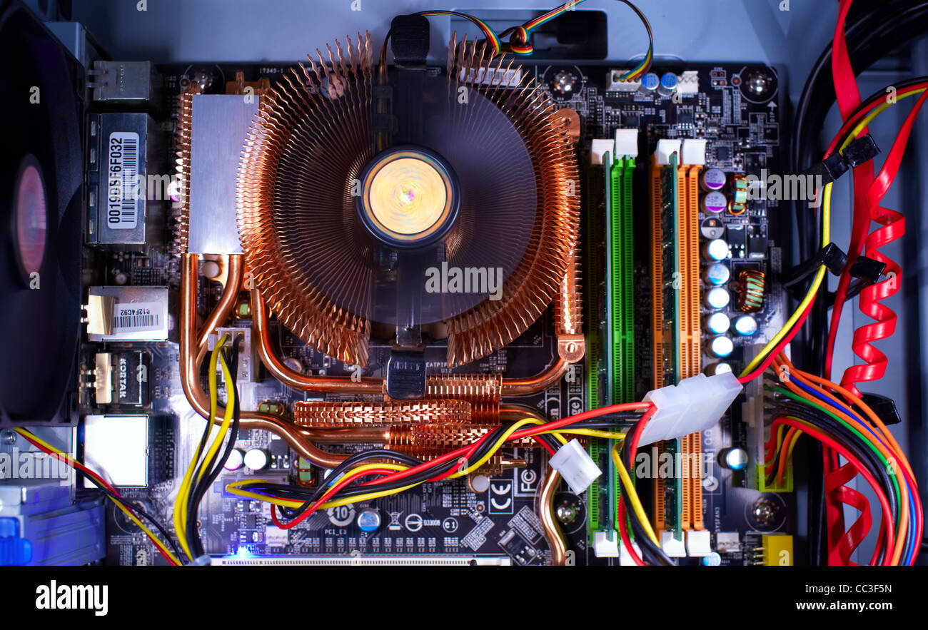 Inside of computer cpu hires stock photography and images Alamy