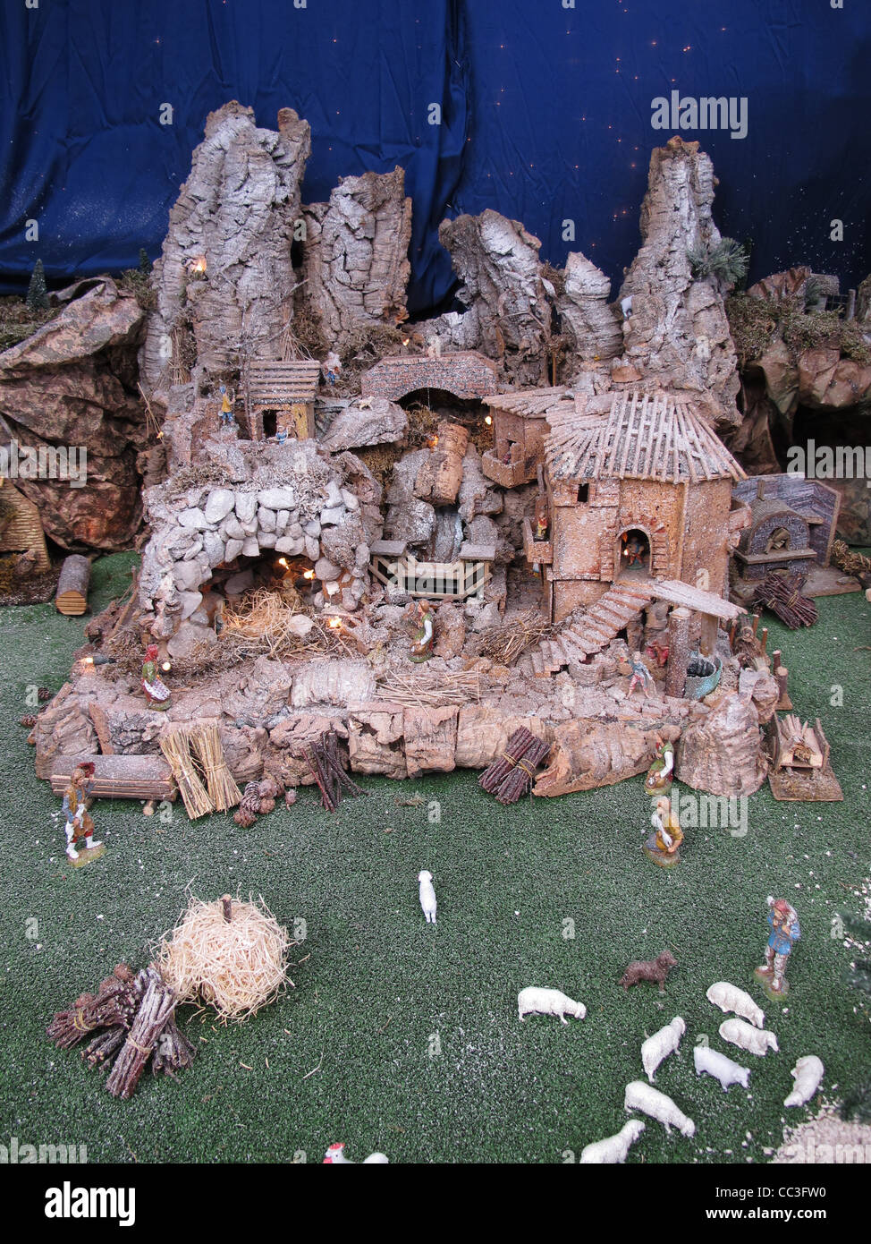 jesus christ nativity scene in rome, italy Stock Photo Alamy