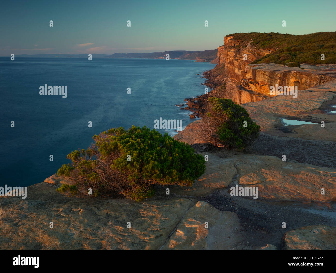 Cliffs, Looking South to the Illawarra. Royal National Park, NSW Australia Stock Photo