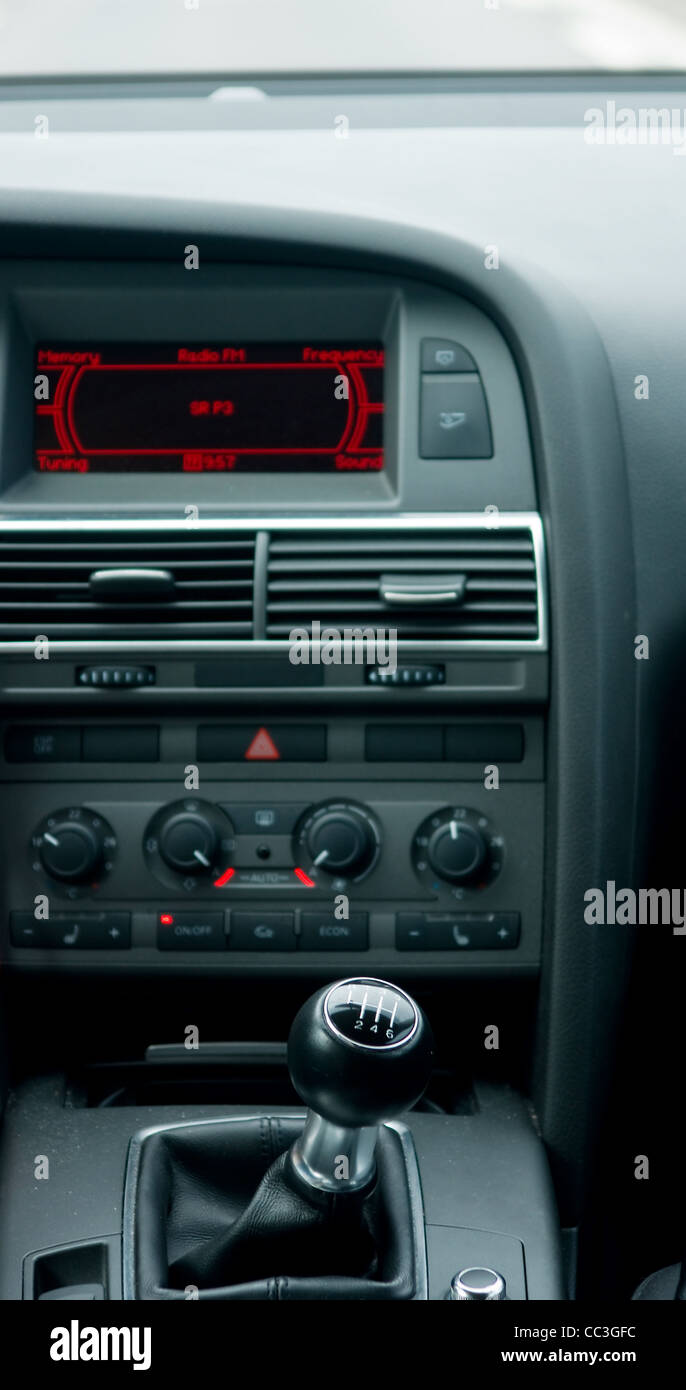 Inside car view Stock Photo