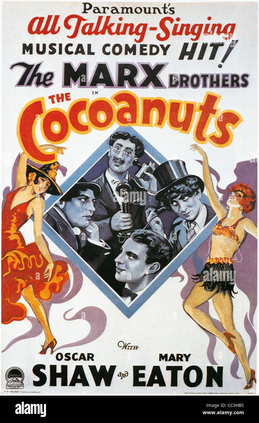 Film Posters: Cocoanuts Stock Photo
